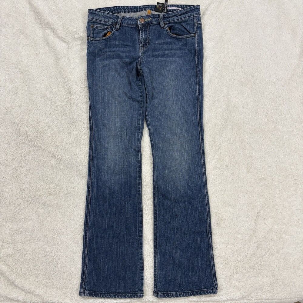 Buffalo David Bitton Boot Cut Low Rise Jeans Womens 30(32x33) Stretch Distressed